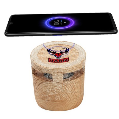 LaBagh Wood Wireless Charger and Speaker