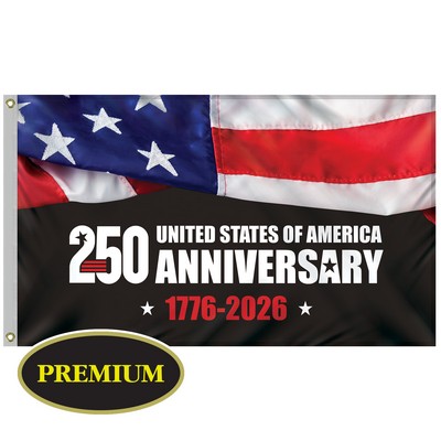 3' x 5' Digitally Printed Single Reverse Knitted Polyester Flags