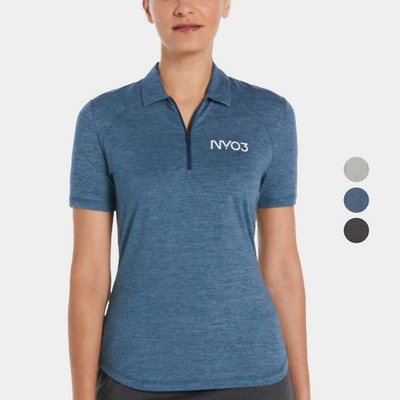 PERRY ELLIS® Moisture Wicking Double Knit Women's Polo Shirt with Custom Logo