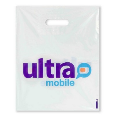 2.5 Mil Heavy Gauge Patch Handle Bag (12"x15"x4")