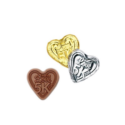 Premium Custom Foil-wrapped Chocolate Heart