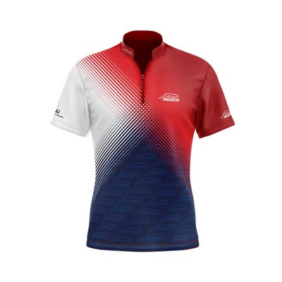 Unisex 180 GSM Spandex Milk Silk Sublimation Zipper High Neck