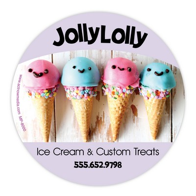 Mouse Carpet™ Recycled Fabric Mouse Pad Heavy-Duty Backing (8"x1/8") Round